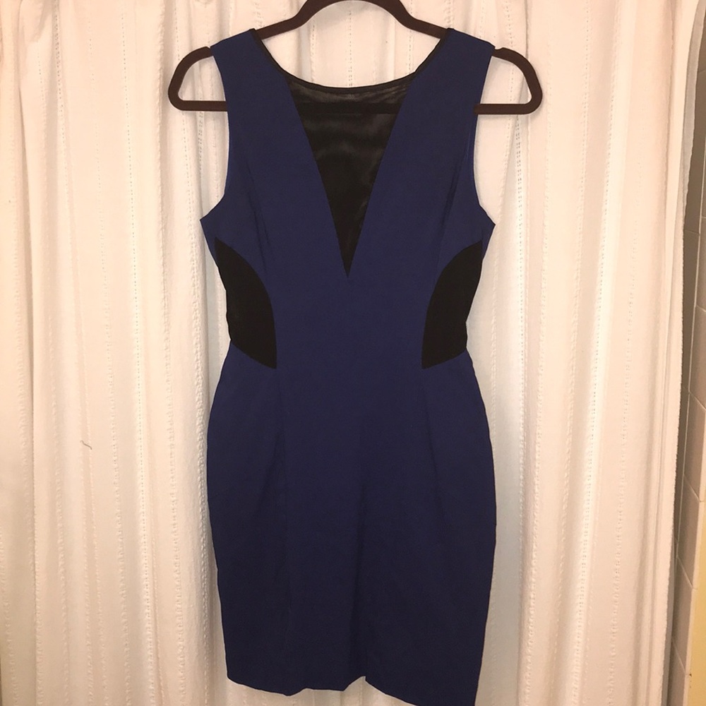 Arc & Co cobalt blue bodycon dress